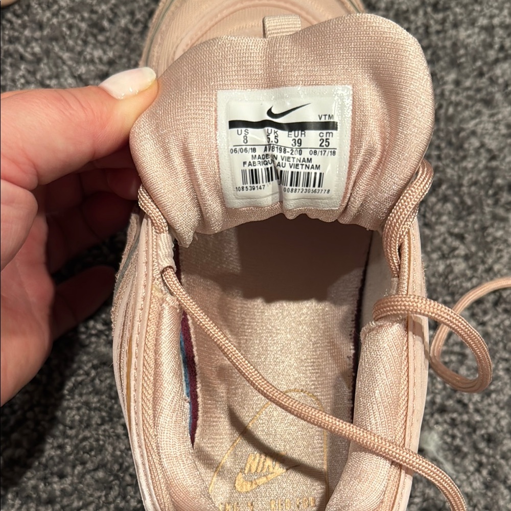 Womens Nike Air Max 97 SE Particle Beige Metallic Pink Bronze Size 8 • EUC - Picture 8 of 10
